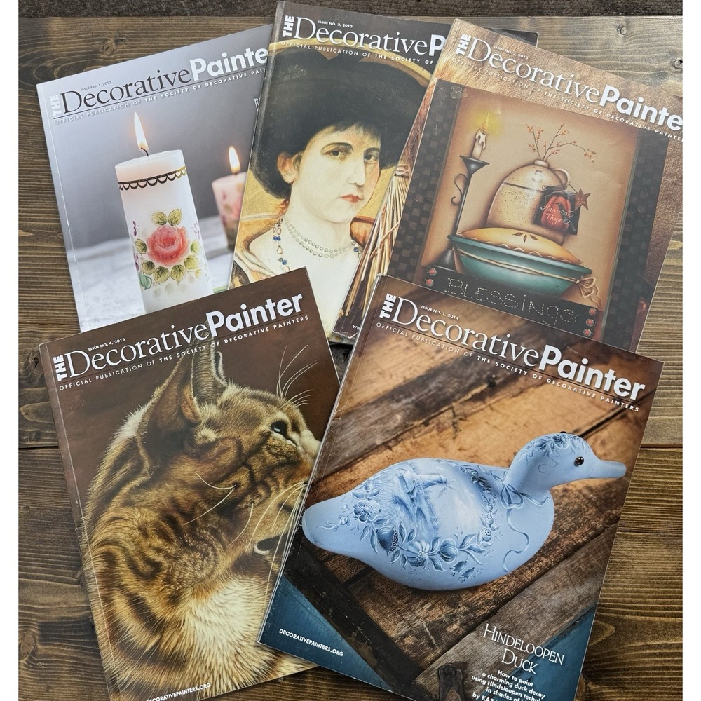 Decorative‎ Painter Magazine Lot 2013 2014 Society Decorative Painters Tole Art
